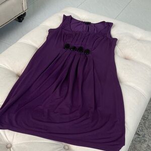 Enforce Studio Elegant Purple sleeveless Dress